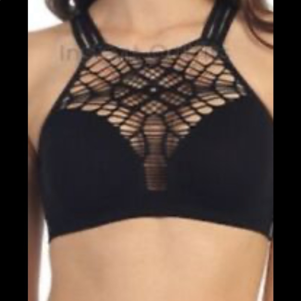 Black Crochet Bralette